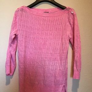 JCrew Pink Linen Sweater